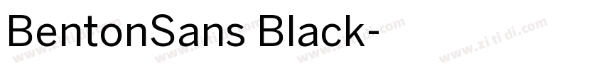 BentonSans Black字体转换